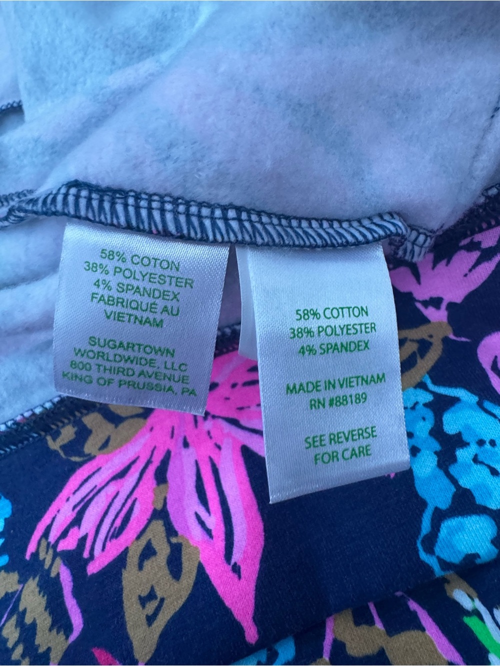 Lilly Pulitzer Wrenley Zip-Up Floral Jacket Aegean Navy Calypso Coast Size XL - Picture 14 of 14